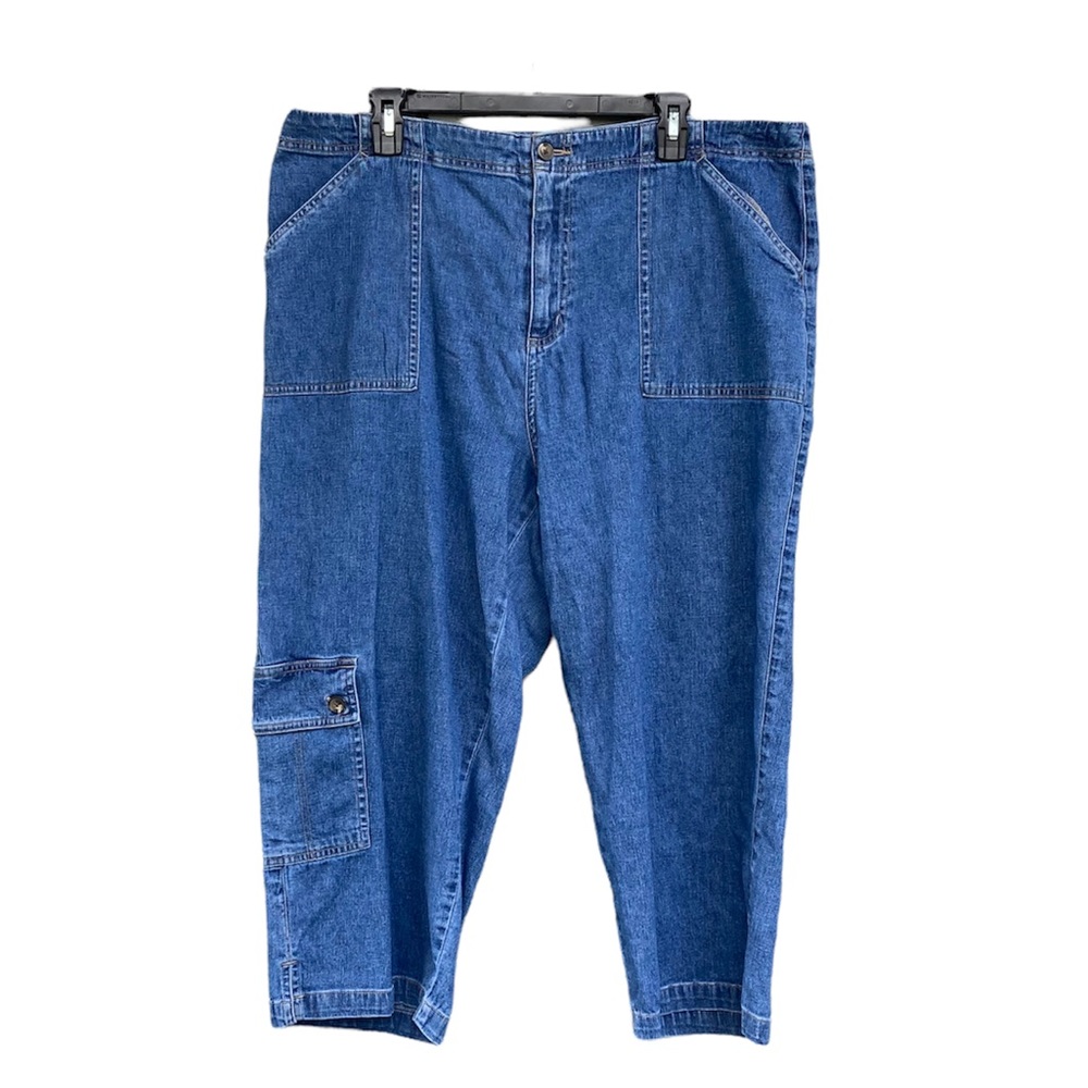 CHEROKEE women's capri denim jeans 18W